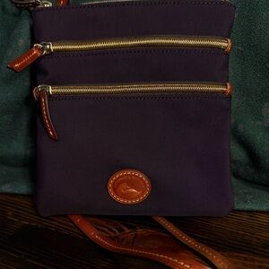Dooney & Bourke Dark Plum (red interior) Crossbody Bag